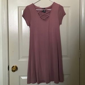 Dusty Rose T-Shirt Dress